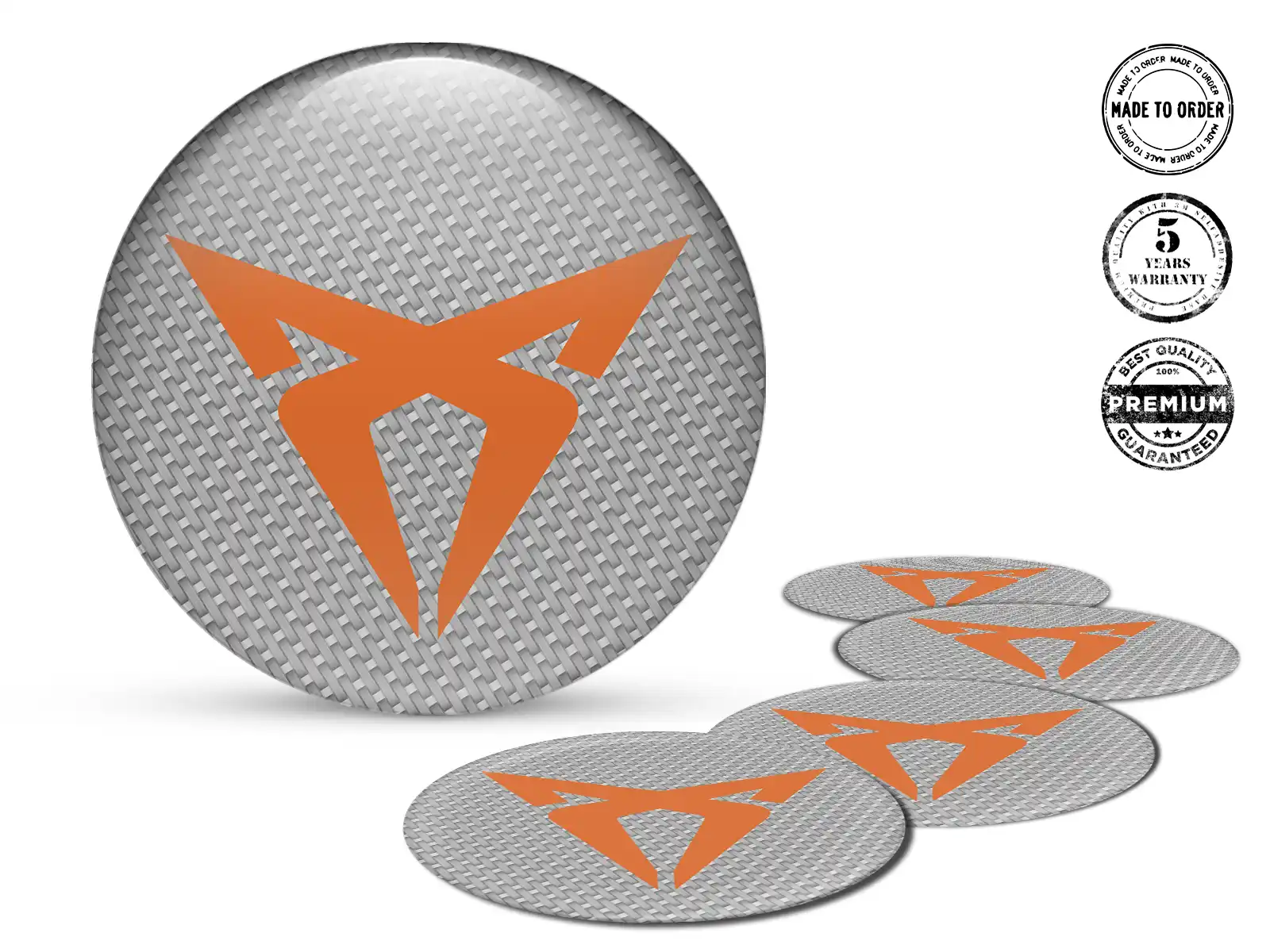 Seat Cupra Felgenaufkleber Auto Stilvolles gewölbtes Design